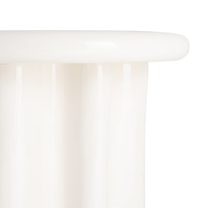 Table d’appoint en MDF laqué crème 50...