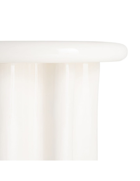 Table d’appoint en MDF laqué crème 50 x 50 x 50 cm Orgya