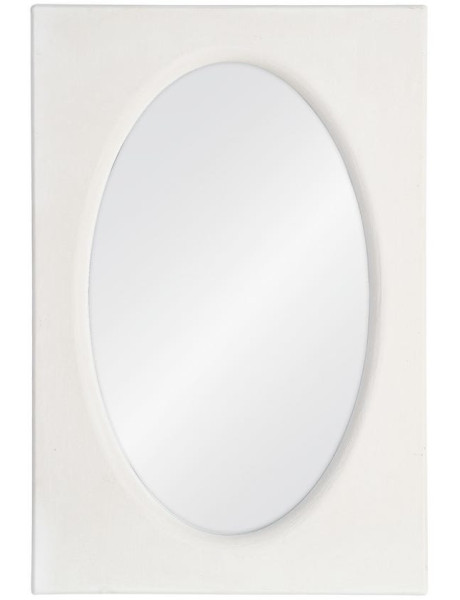 Miroir mural en MDF blanc 80 x 6 x 120 cm Avelis
