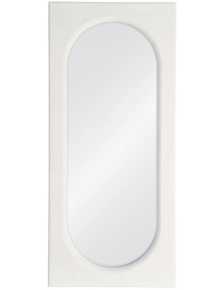 Miroir mural en MDF blanc 80 x 6 x 180 cm Avelis