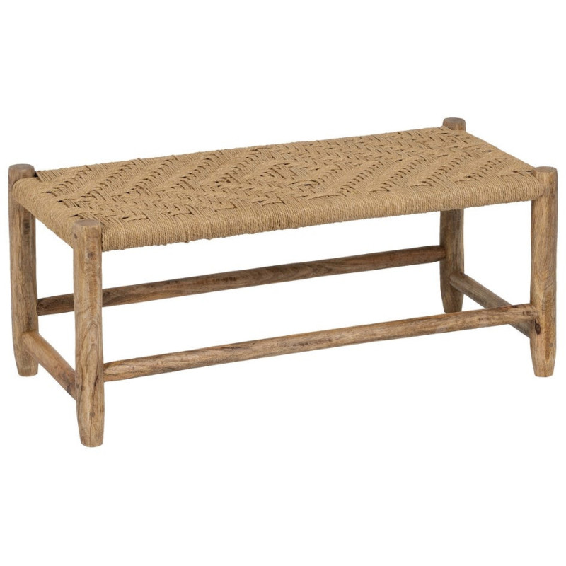 Banquette en bois de manguier et...