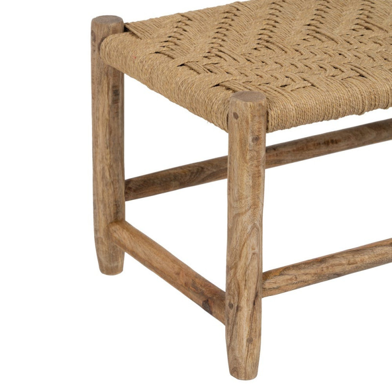 Banquette en bois de manguier et...