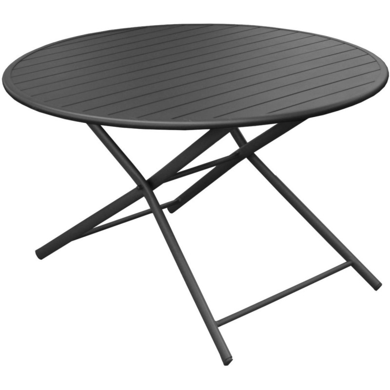 Table de jardin ronde en aluminium...