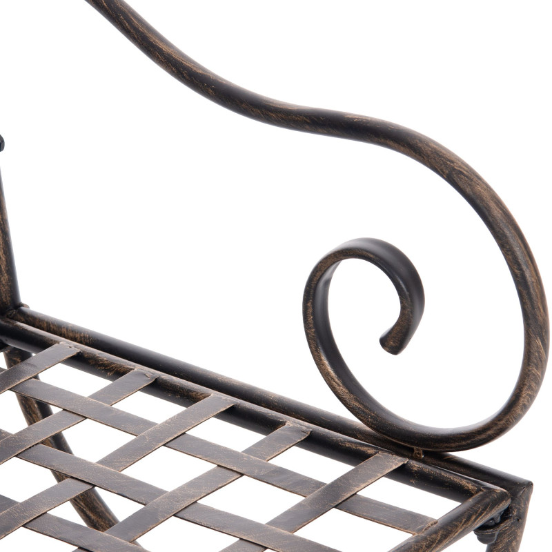 Fauteuil de jardin en métal bronze 56...