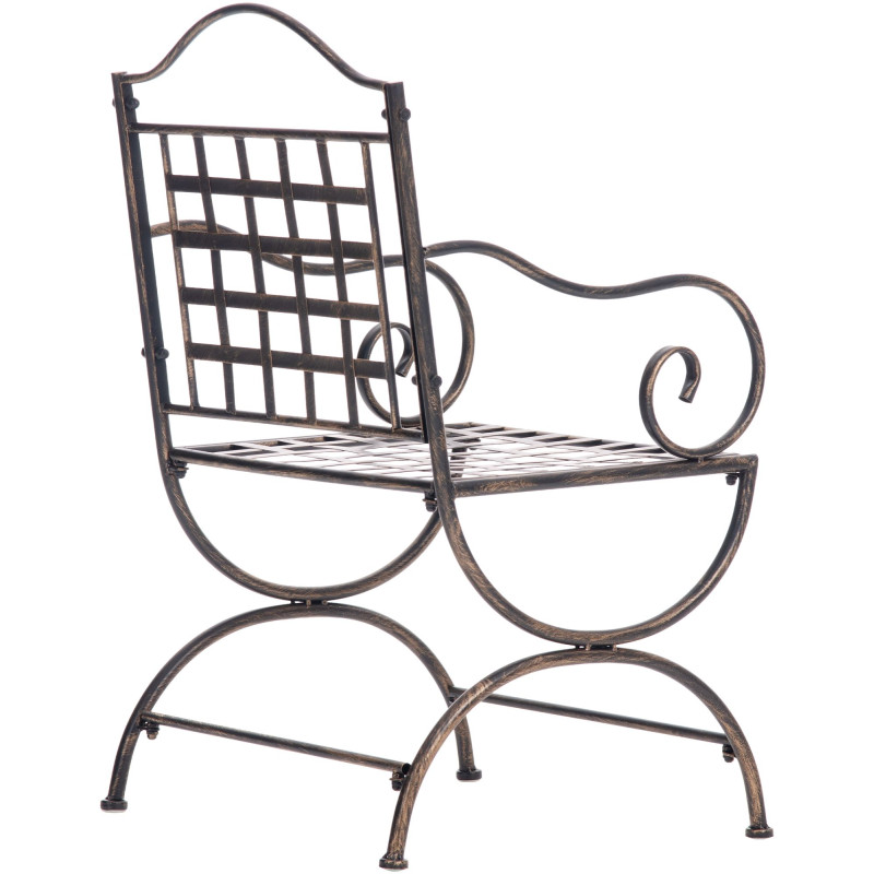 Fauteuil de jardin en métal bronze 56...