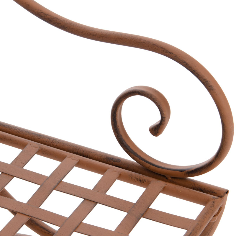 Fauteuil de jardin en métal brun...