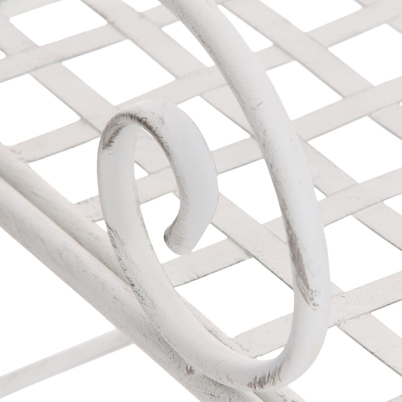 Fauteuil de jardin en métal blanc...