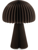 Abat-jour champignon pour lampe à poser en papier marron foncé 28 x 28 x 40 cm Plisséa