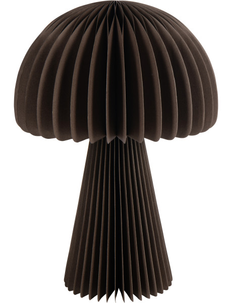 Abat-jour champignon pour lampe à poser en papier marron...