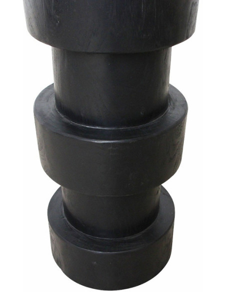 Tabouret de bar en bois de teck noir 30 x 30 x 65 cm Forma