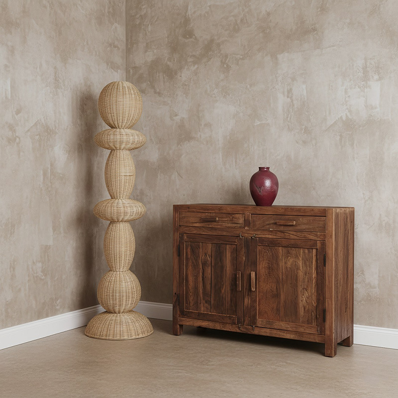 Lampadaire en rotin naturel 50 x 50 x...