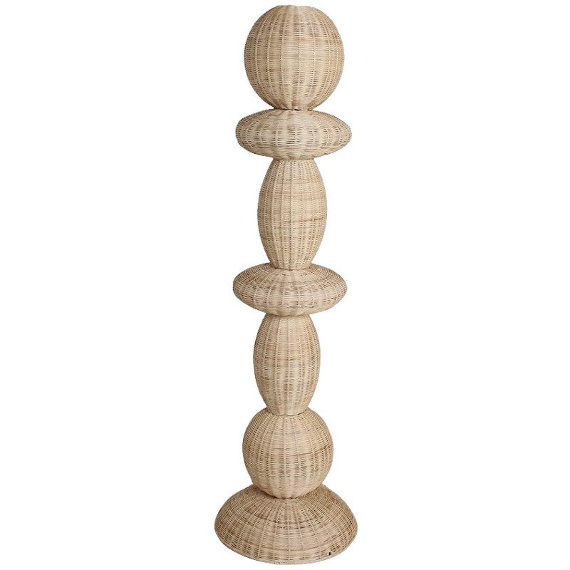 Lampadaire en rotin naturel 50 x 50 x...