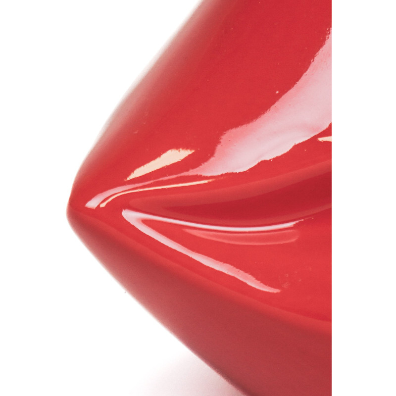 Vase bouche en céramique rouge 21 x...