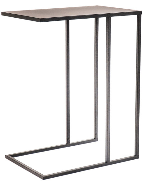 Table d’appoint en métal noir 45 x 30 x 60 cm Rocks