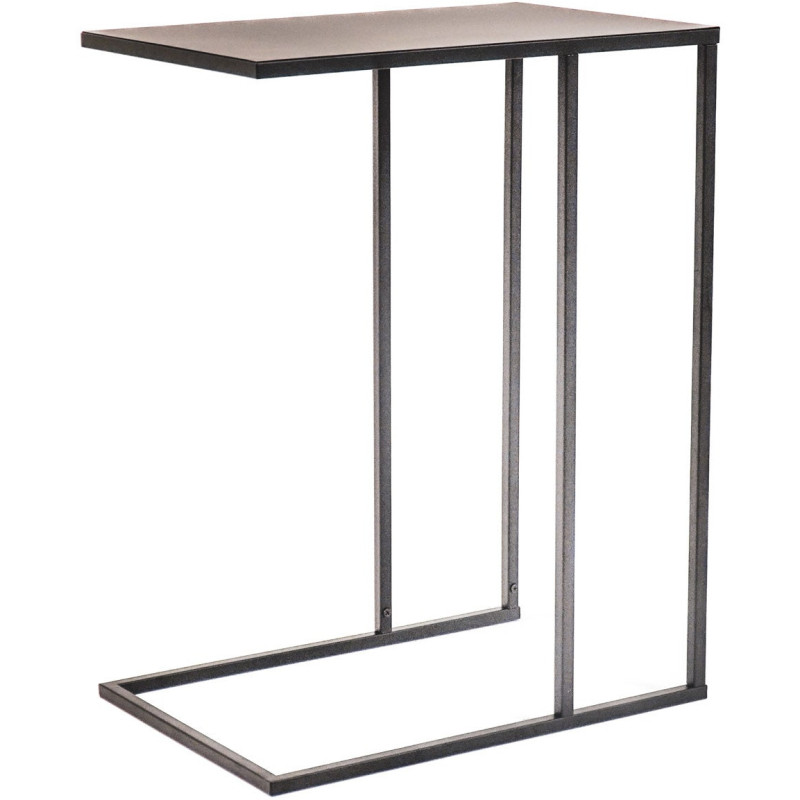 Table d’appoint en métal noir 45 x 30...