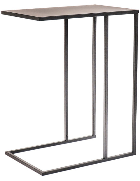Table d’appoint en métal noir 45 x 30 x 60 cm Rocks