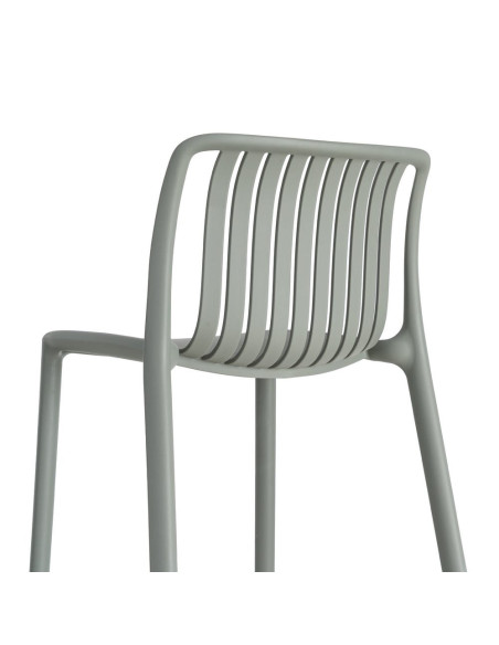 Lot de 4 tabourets de bar de jardin en polypropylène vert 52 x 55 x 100 cm Ihlaya