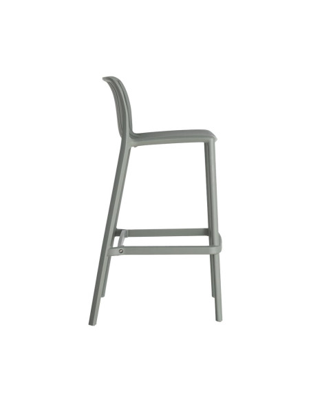 Lot de 4 tabourets de bar de jardin en polypropylène vert 52 x 55 x 100 cm Ihlaya