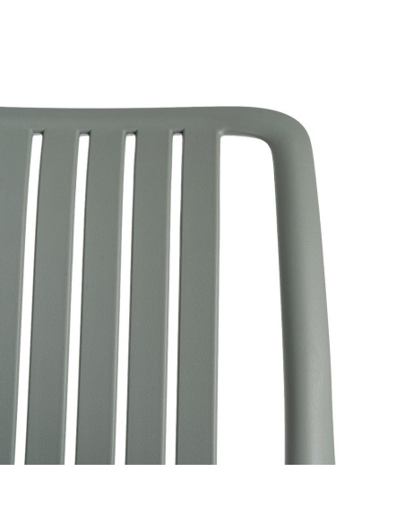 Lot de 4 tabourets de bar de jardin en polypropylène vert 52 x 55 x 100 cm Ihlaya