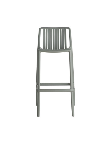 Lot de 4 tabourets de bar de jardin en polypropylène vert 52 x 55 x 100 cm Ihlaya