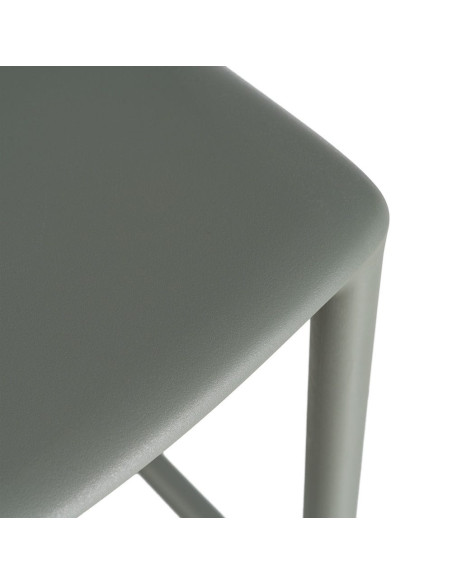 Lot de 4 tabourets de bar de jardin en polypropylène vert 52 x 55 x 100 cm Ihlaya
