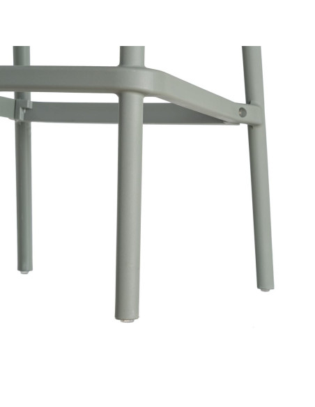 Lot de 4 tabourets de bar de jardin en polypropylène vert 52 x 55 x 100 cm Ihlaya