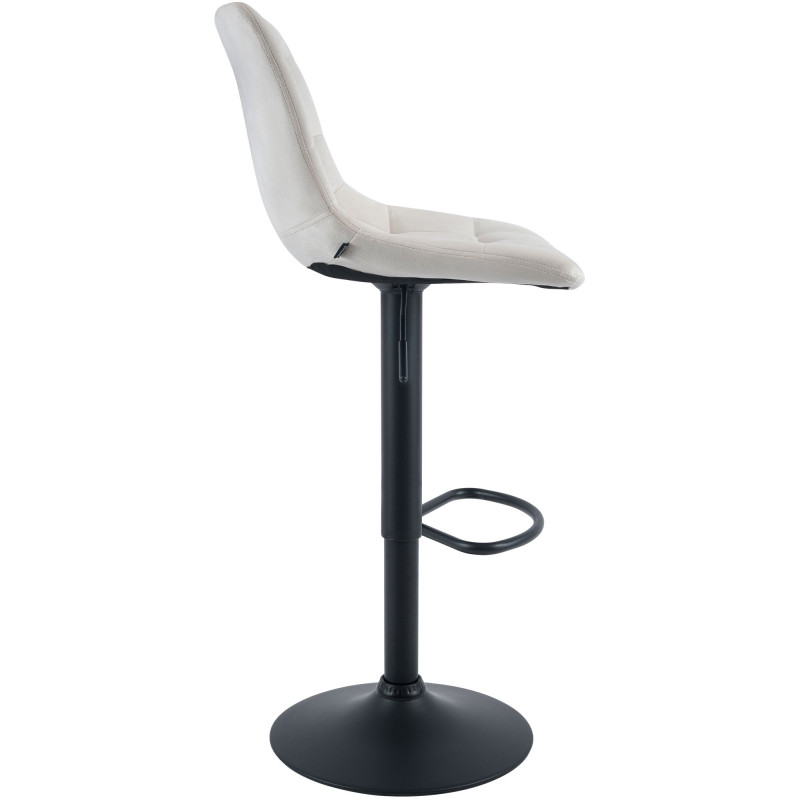 Tabouret de bar réglable en velours...