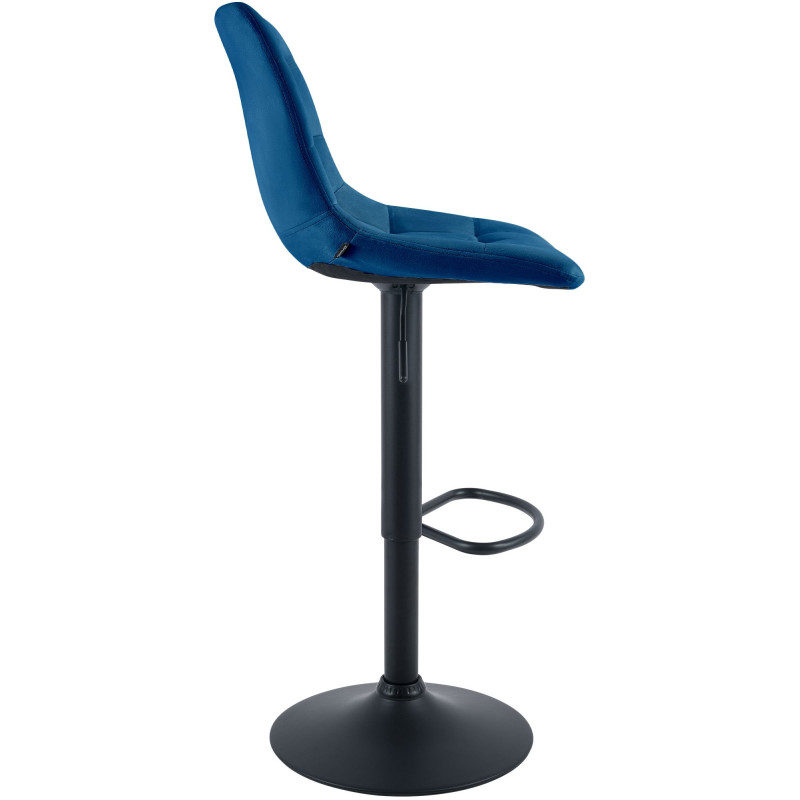 Tabouret de bar réglable en velours...
