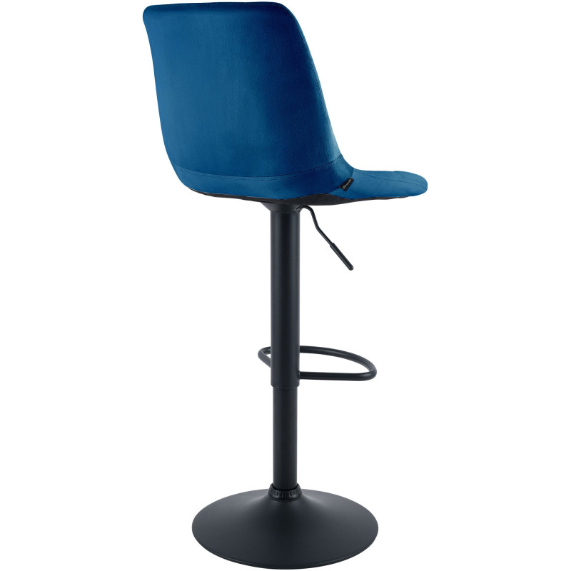 Tabouret de bar réglable en velours...