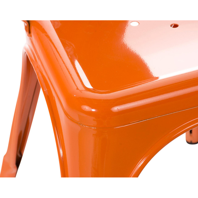 Chaise empilable en métal orange 44 x...