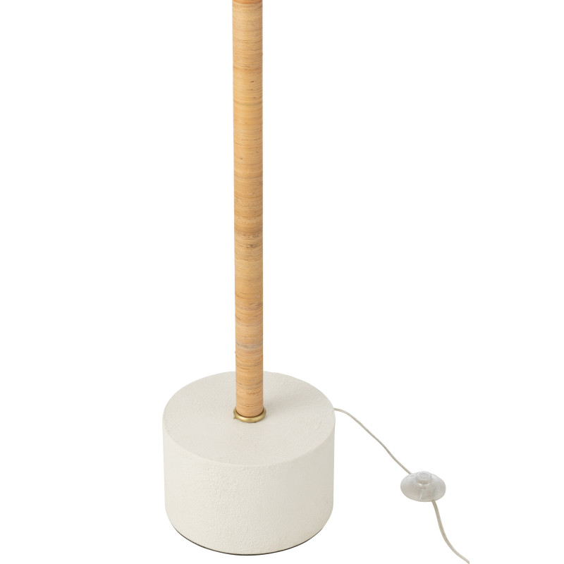 Lampadaire palmier naturel en rotin...