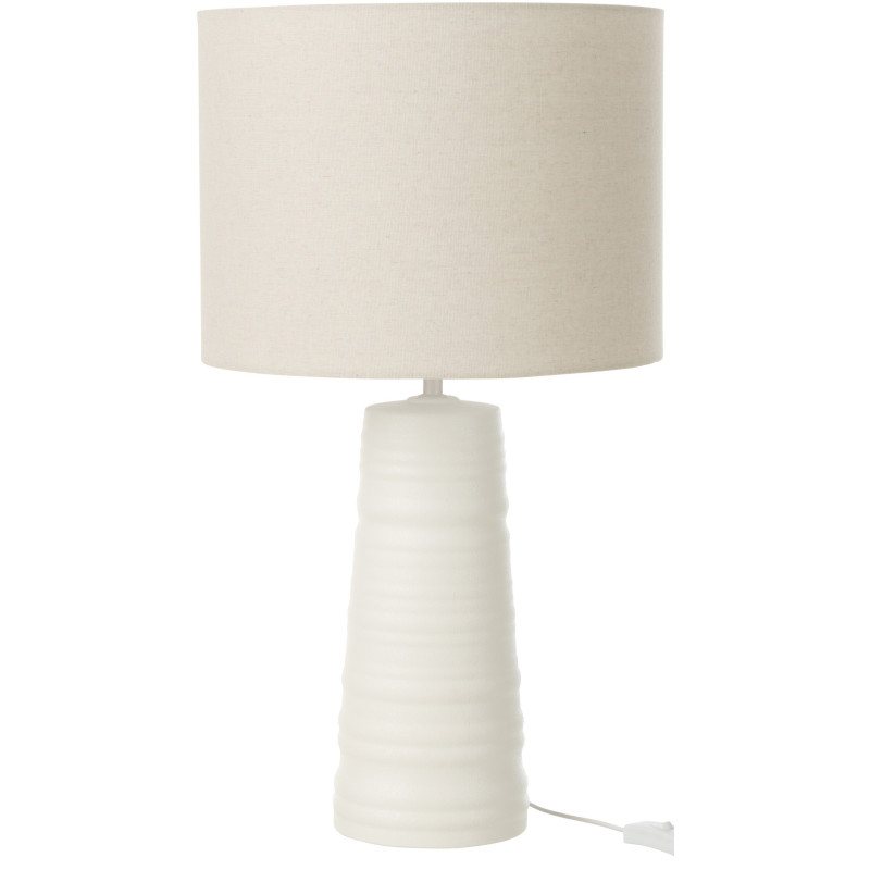 Lampe à poser blanche en céramique...