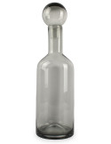 Vase avec bouchon en verre gris 15,5 x 55 cm Fera