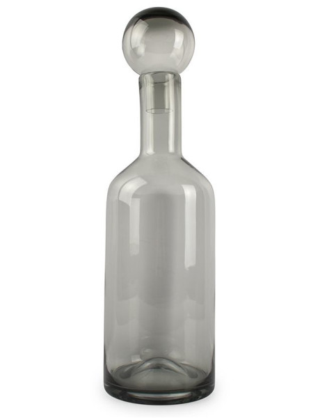Vase avec bouchon en verre gris 15,5 x 55 cm Fera