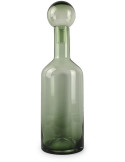 Vase avec bouchon en verre vert 15,5 x 55 cm Fera