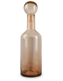 Vase avec bouchon en verre ambre 15,5 x 15,5 x 55 cm Fera