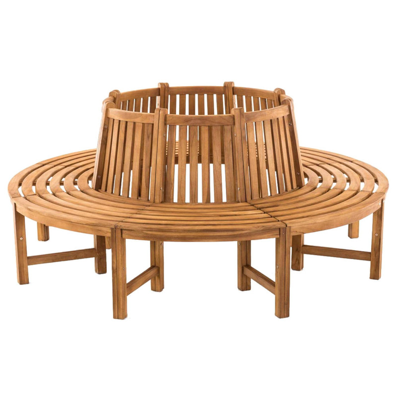 Banc tour d’arbre en teck naturel 200...