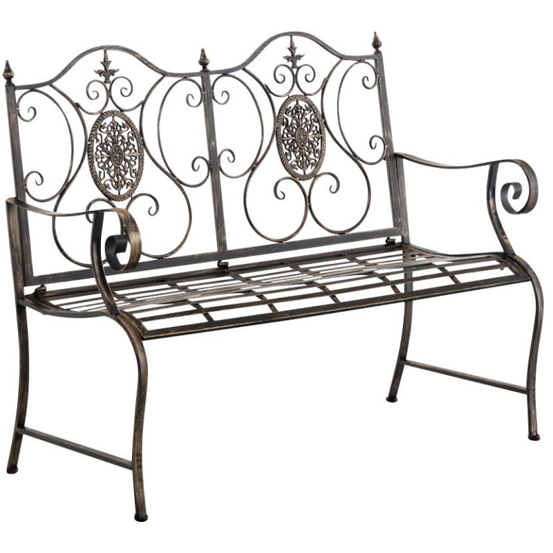 Banc de jardin bronze en métal...