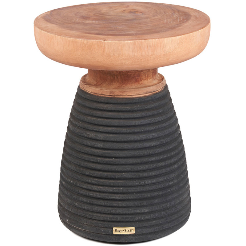 Table d’appoint en bois de suar noir...