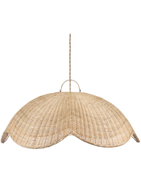 Abat-jour suspension en rotin naturel 110 x 110 x 47 cm...