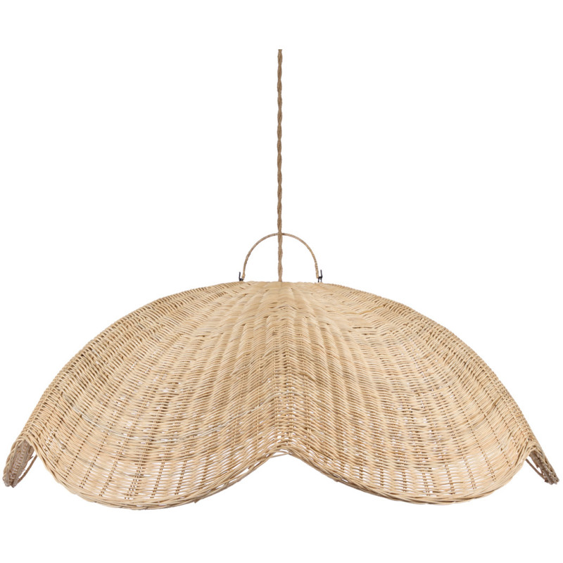 Abat-jour suspension en rotin naturel...