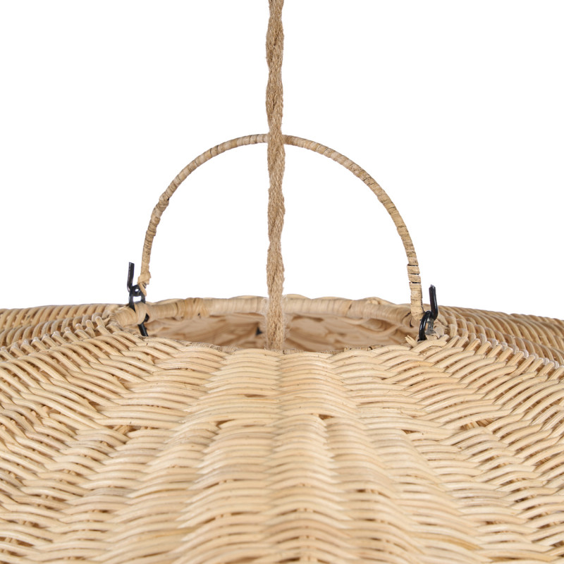 Abat-jour suspension en rotin naturel...
