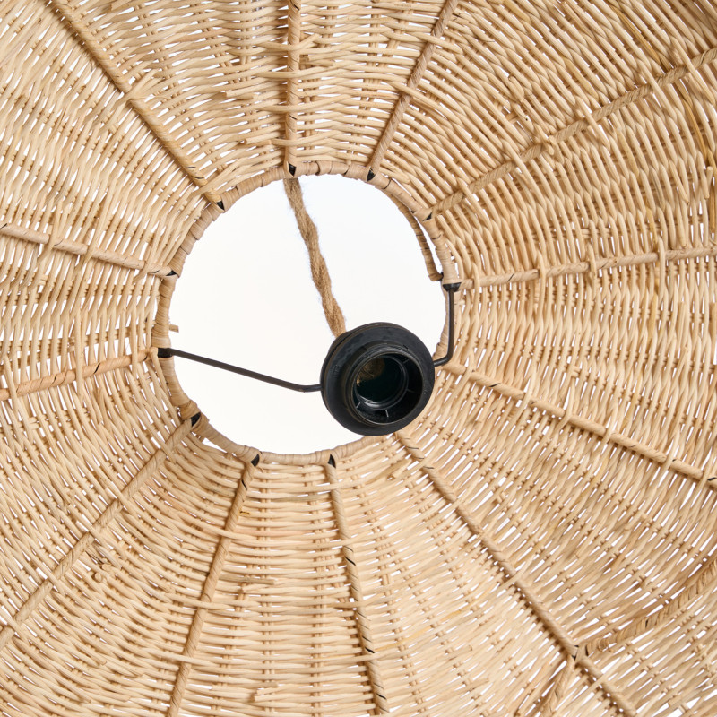 Abat-jour suspension en rotin naturel...