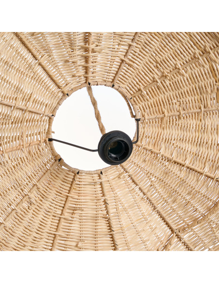 Abat-jour suspension en rotin naturel 110 x 110 x 47 cm The Wave