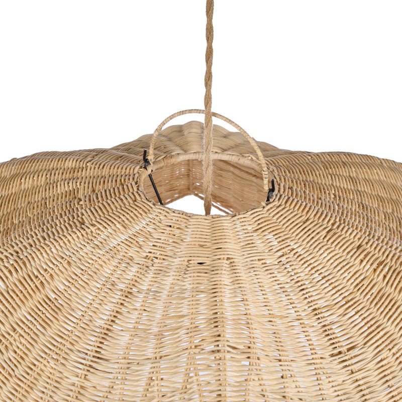 Abat-jour suspension en rotin naturel...