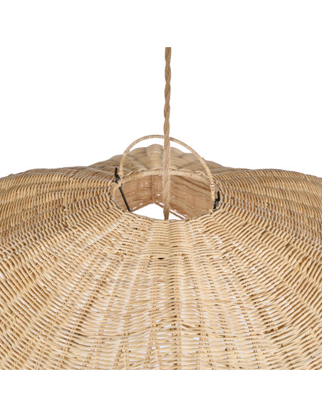 Abat-jour suspension en rotin naturel 110 x 110 x 47 cm The Wave