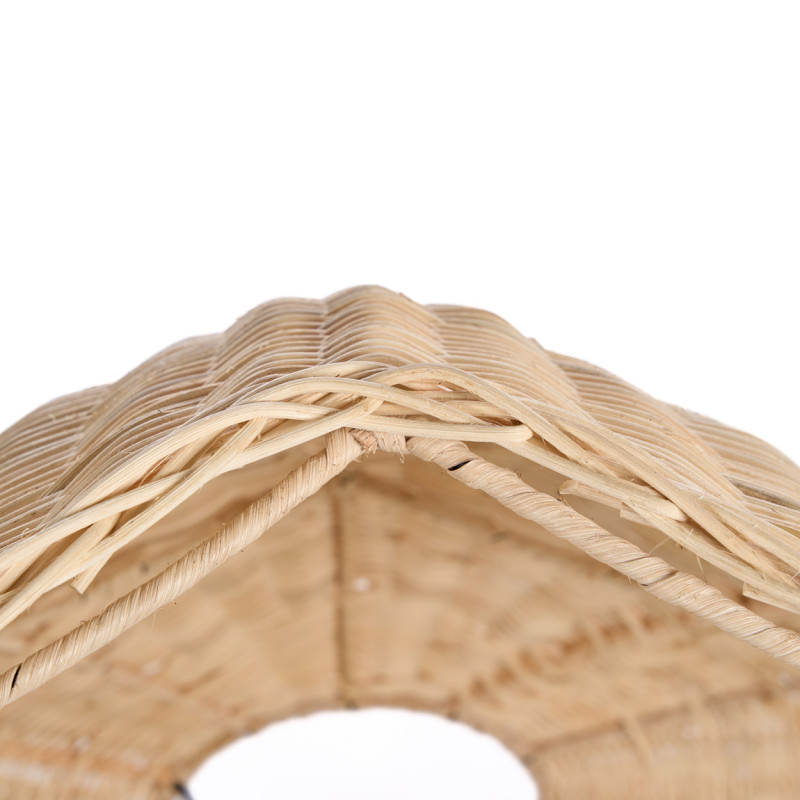Abat-jour suspension en rotin naturel...