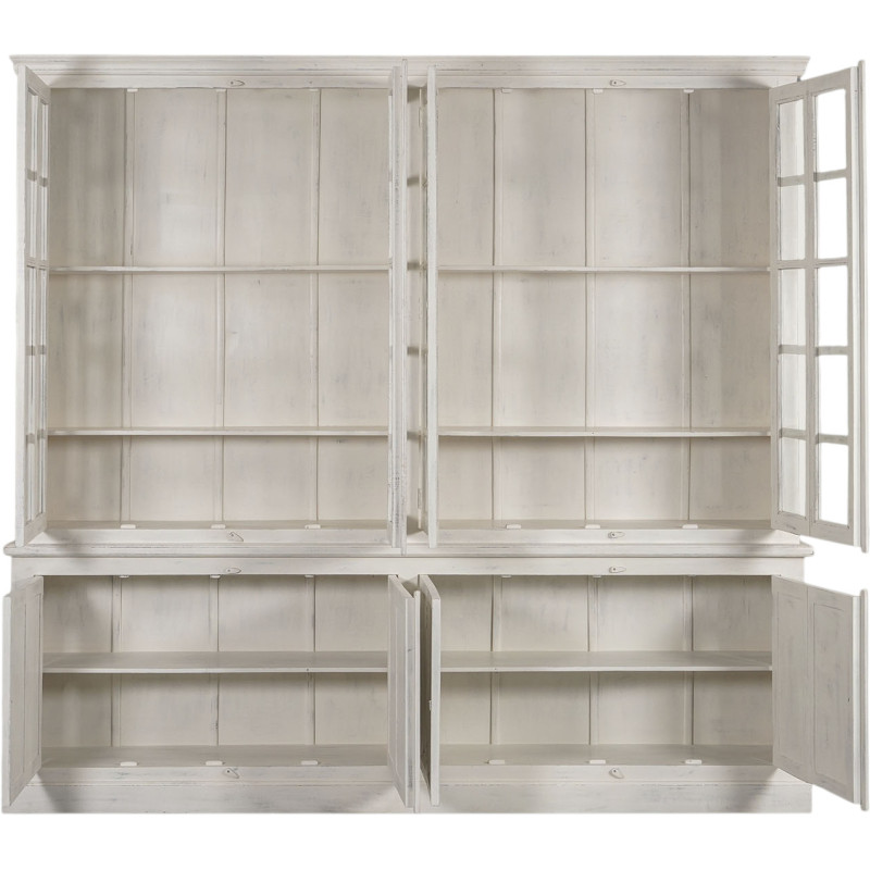 Vitrine vaisselier en teck et...