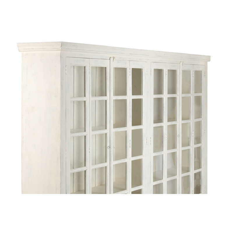Vitrine vaisselier en teck et...