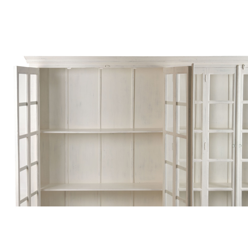 Vitrine vaisselier en teck et...